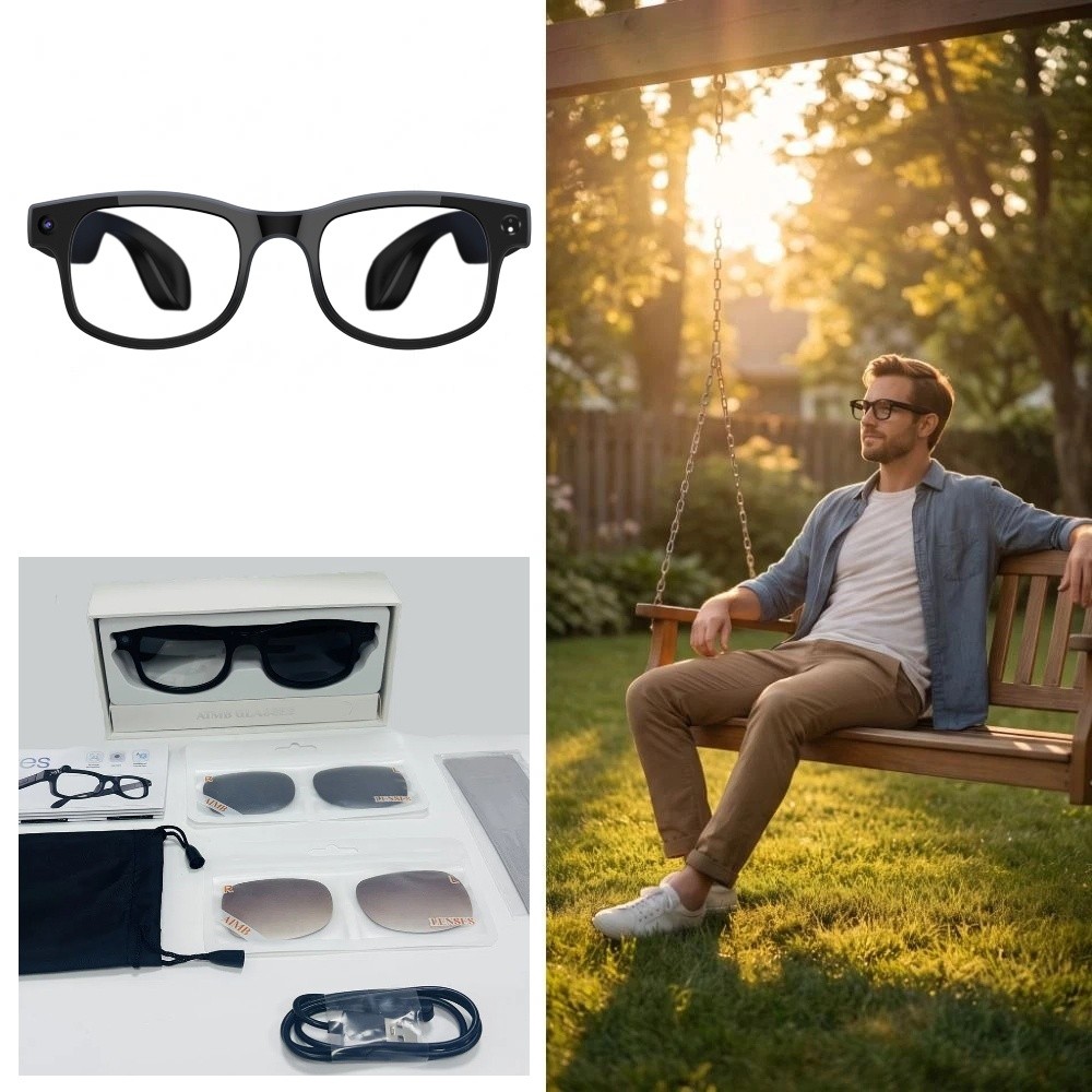 Photography Of Lighting - Inteligentne okulary AI 2 w 1