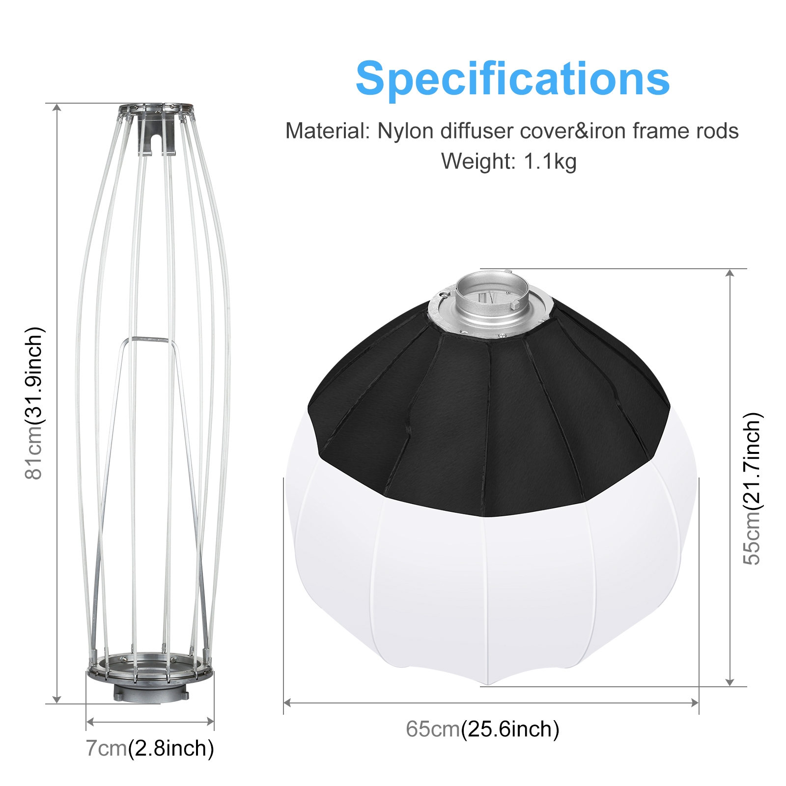 PULUZ 65cm składana latarnia S – Photography Lighting With Flash recenzja i cena