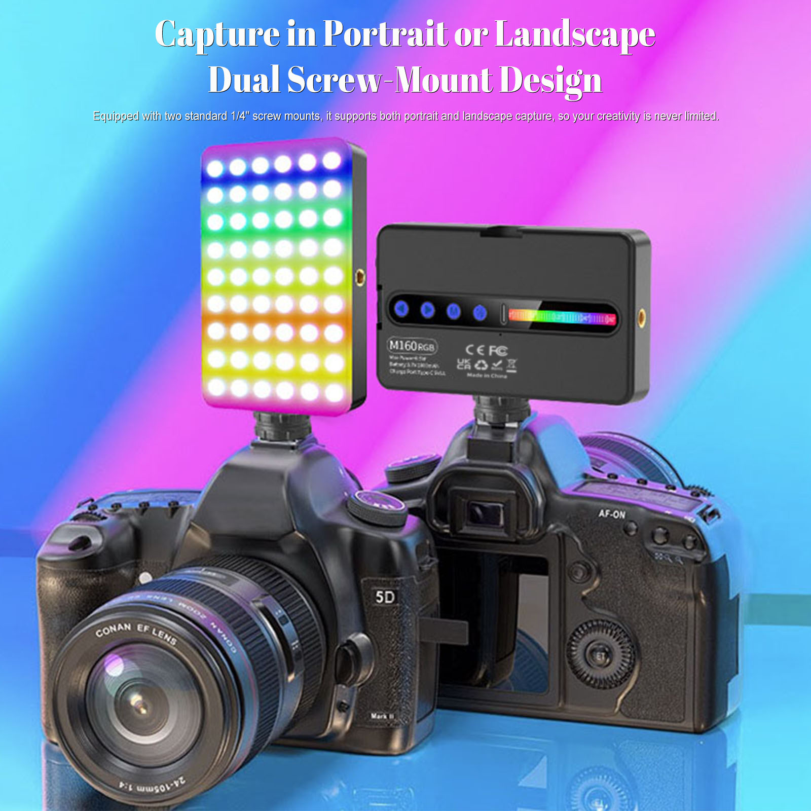 Lampa wideo LED RGB 6,5W 2700K – Photography Lighting Type recenzja i cena