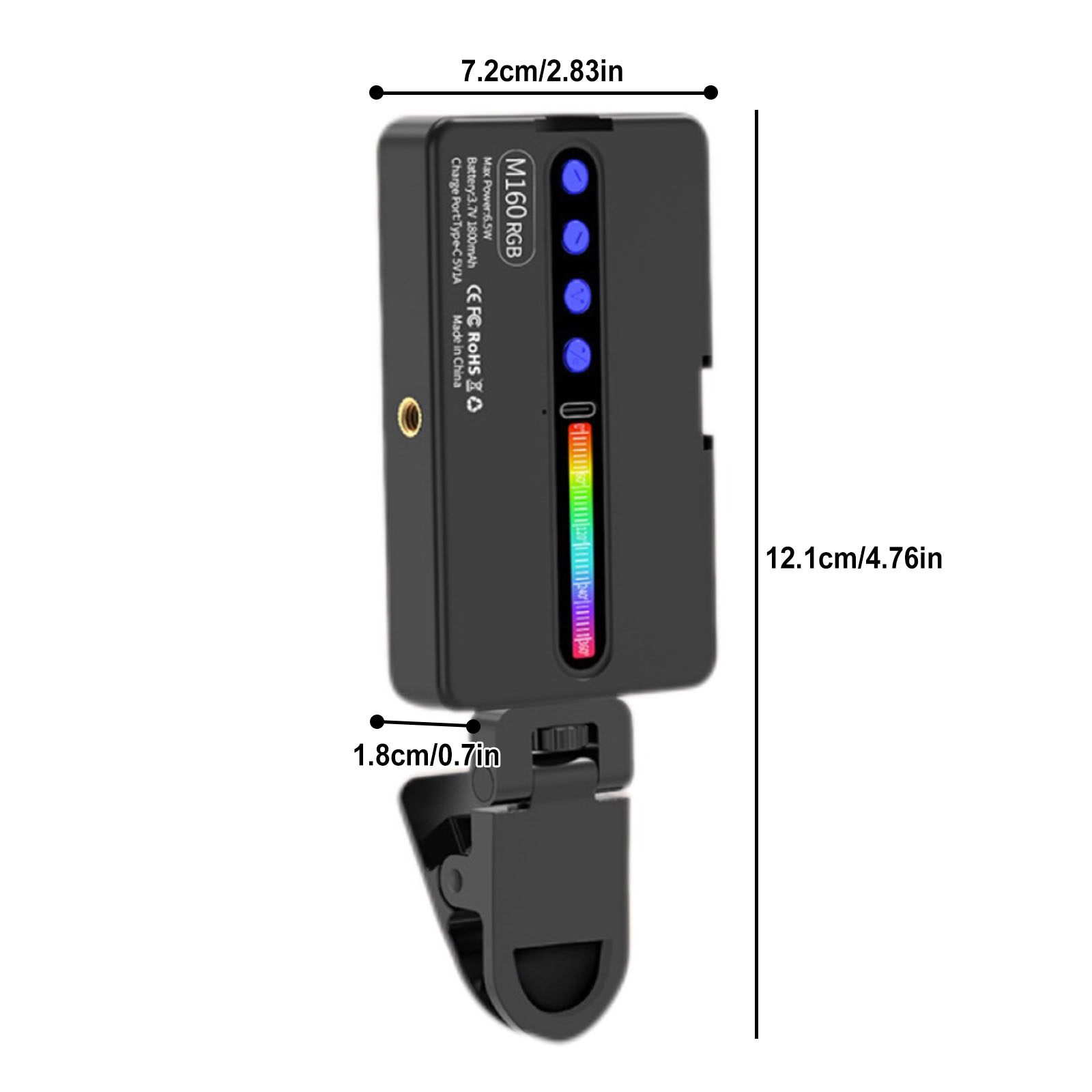 Lampa wideo LED RGB 6,5W 2700K – Photography Lighting Type recenzja i cena