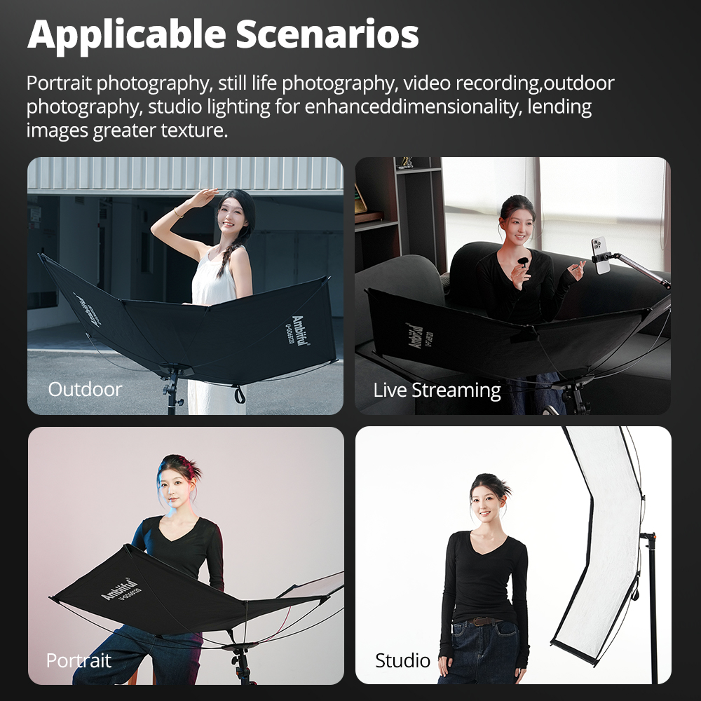 AMBITFUL 3w1 Dyfuzor Światła T – Photography Lighting Type recenzja i cena