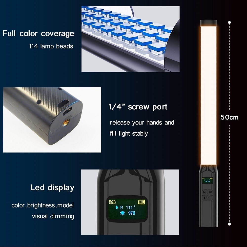 50CM RGB Stick Light Wand Lekk – Photography Lighting Type recenzja i cena