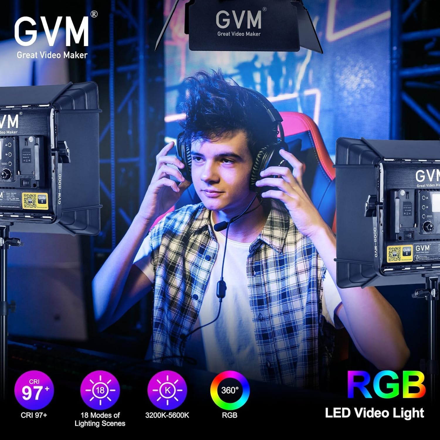 Zestaw oświetlenia wideo LED R – Photography Lighting Youtube recenzja i cena