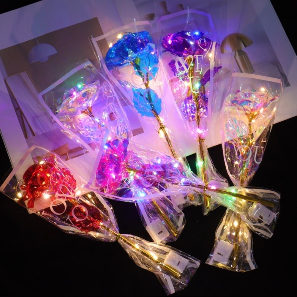 Świecące złote różane kwiaty L – Photography Of Lighting recenzja i cena